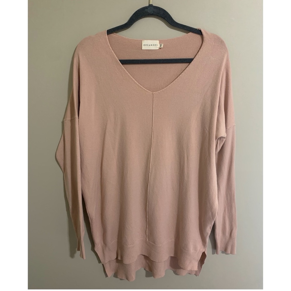 Dusty rose sweater. Size Large.